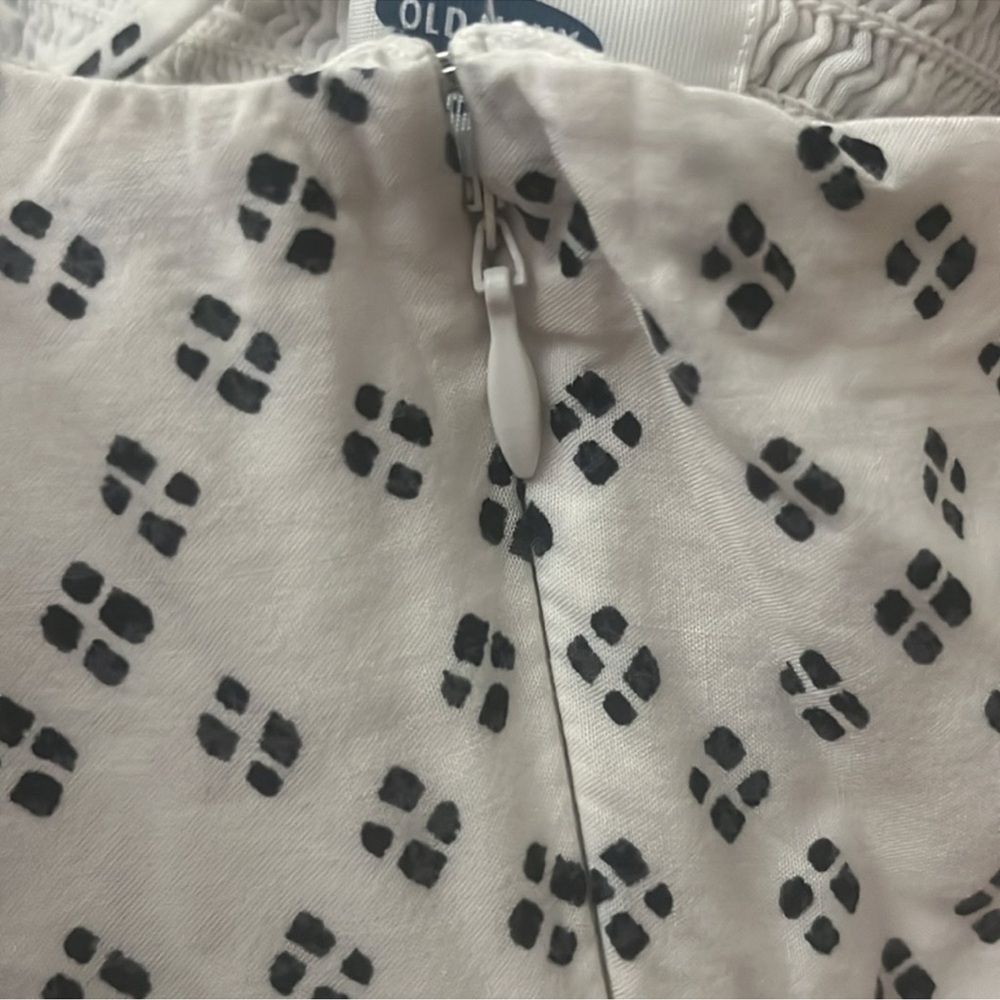 Old Navy A-Line Thin Strap Dress / Black White Pattern / Size XL / EUC - Picture 4 of 6
